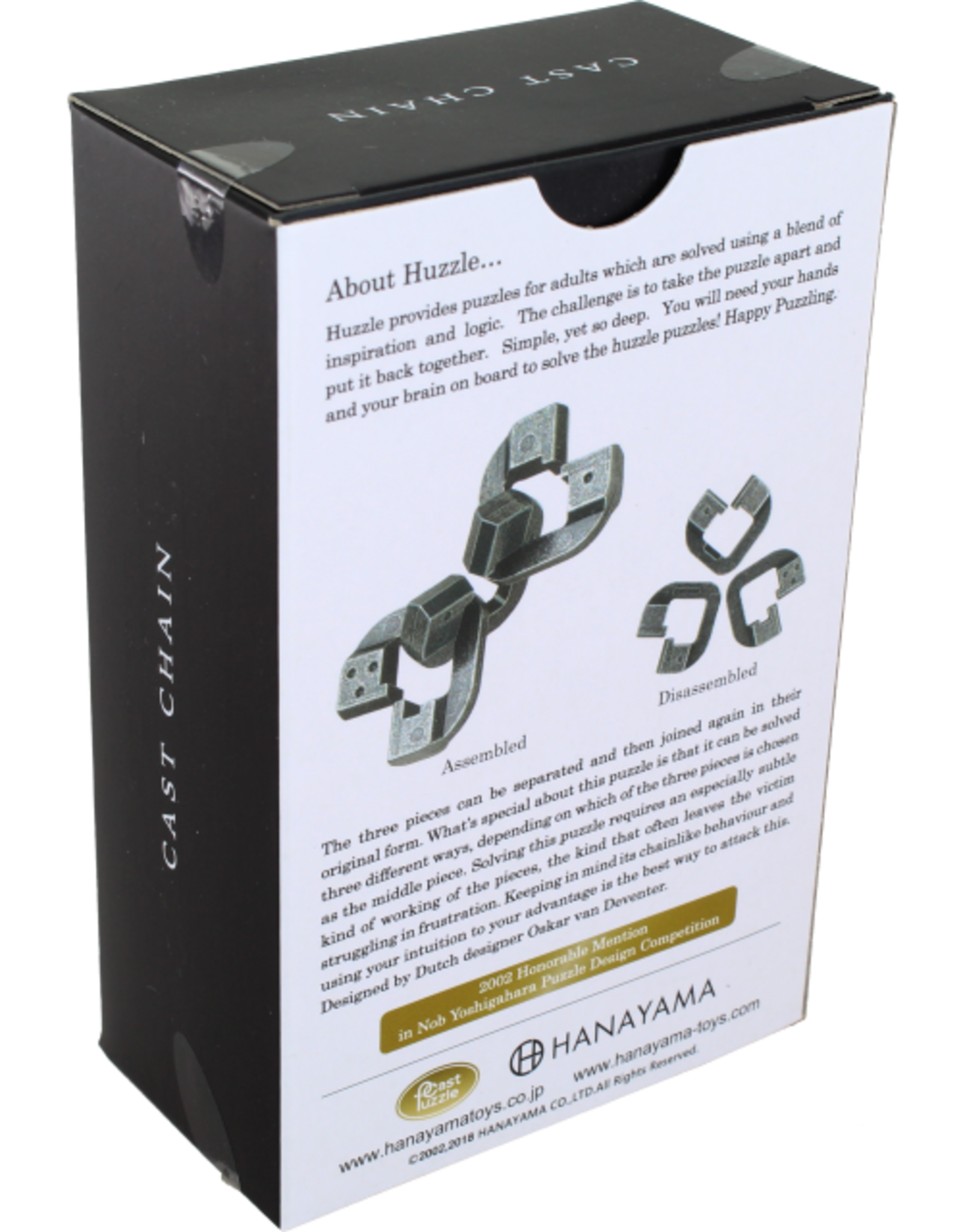 Chain Puzzle - Hanayama Cast Metal Puzzle - Difficulty Level 6/6