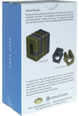 Coil Puzzle - Hanayama Cast Metal Puzzle - Difficulty Level 3/6