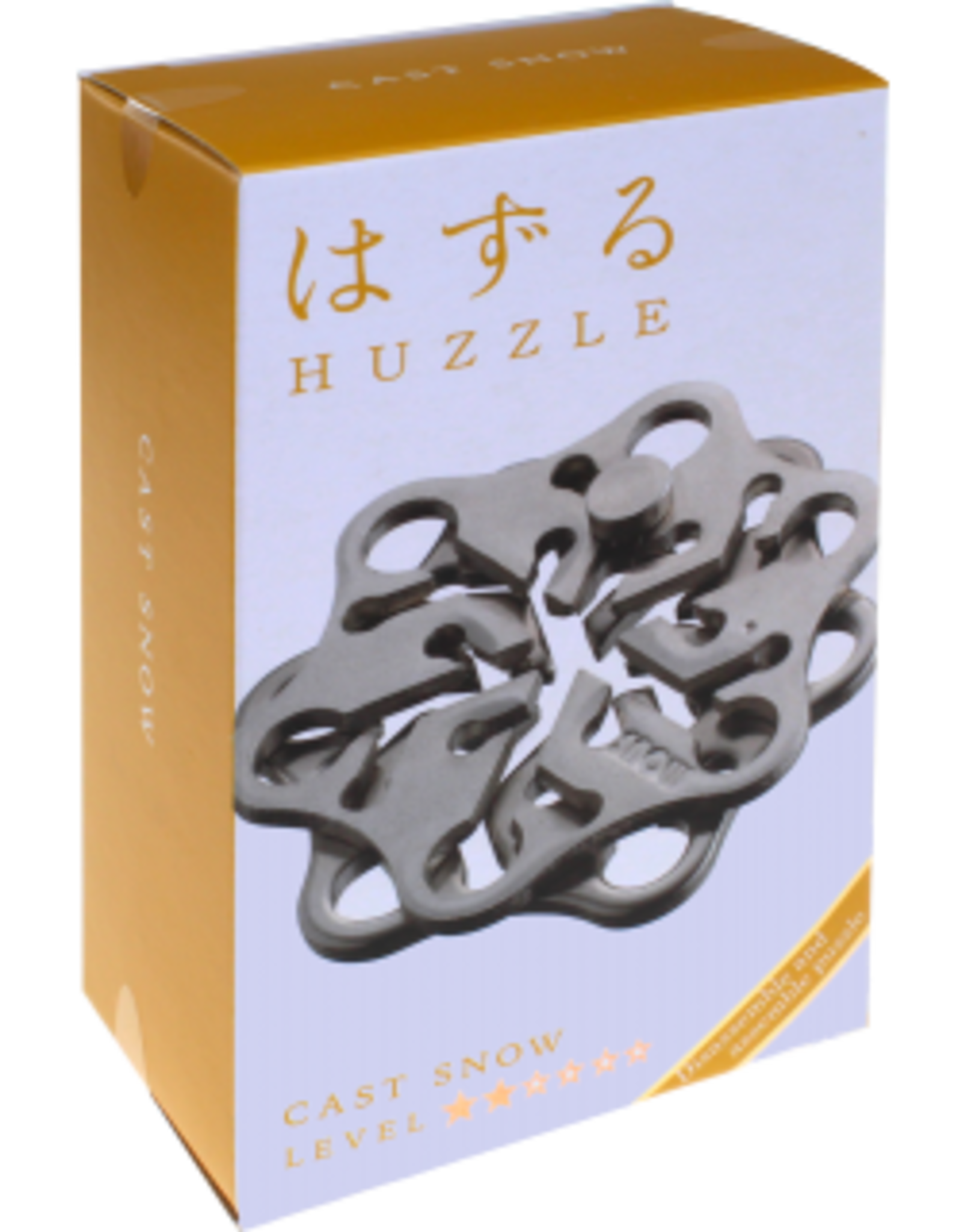 Snow Puzzle - Hanayama Cast Metal Puzzle - Difficulty Level 2/6