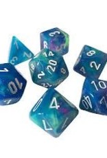 Chessex FESTIVE 7-DIE SET WATERLILY/WHITE