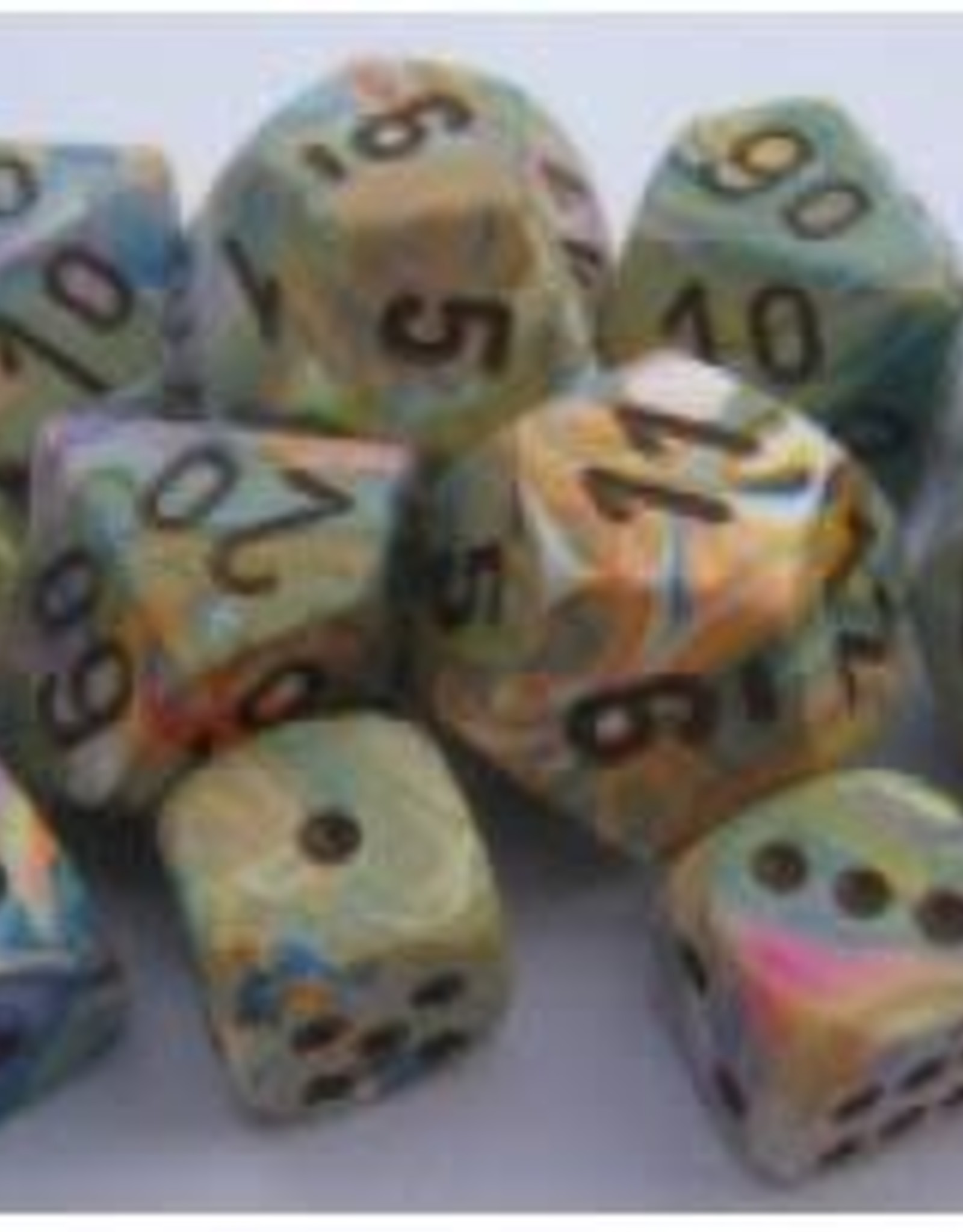 Chessex FESTIVE 7-DIE SET VIBRANT/BROWN