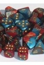 GEMINI 7-DIE RED-TEAL/GOLD