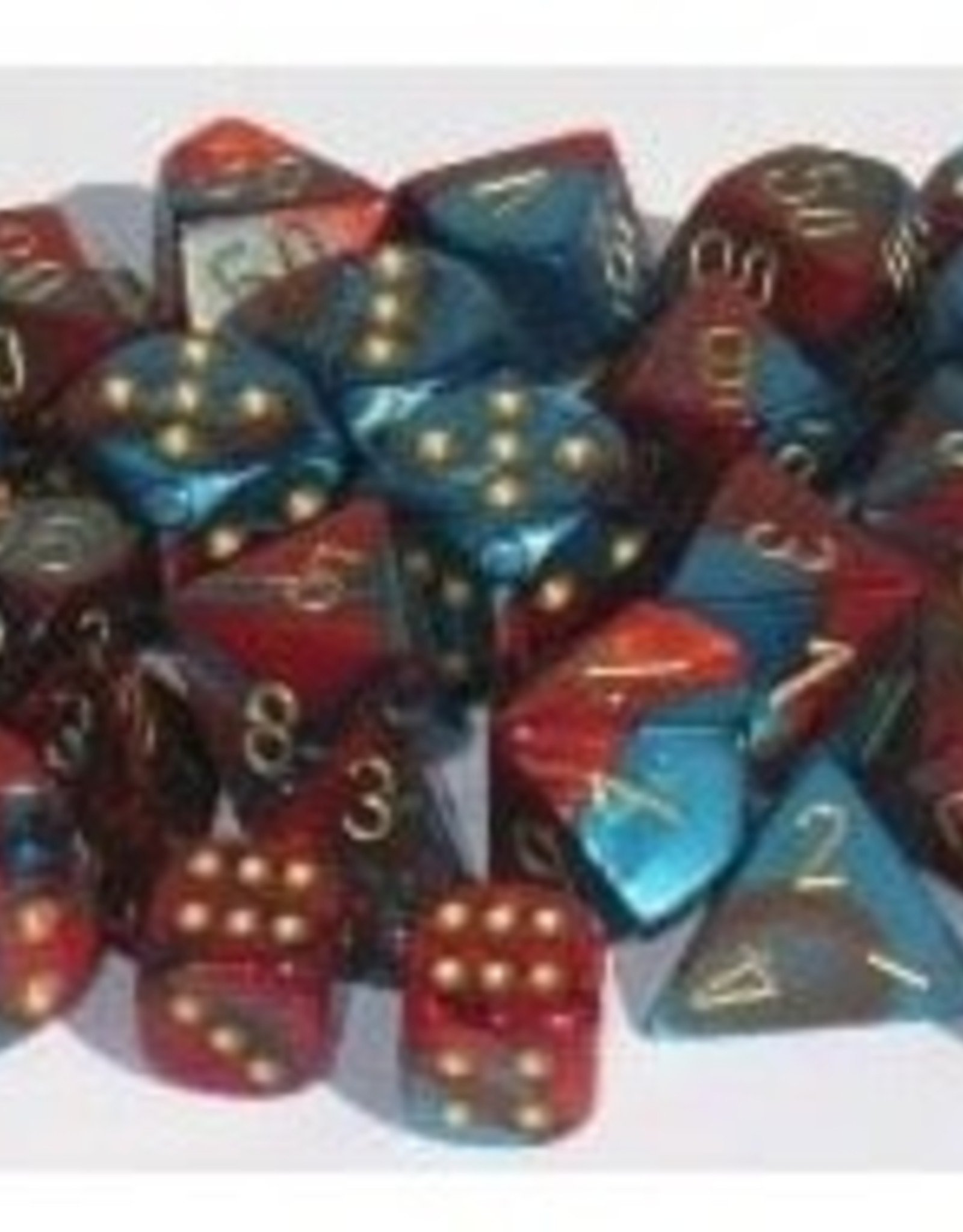 GEMINI 7-DIE RED-TEAL/GOLD