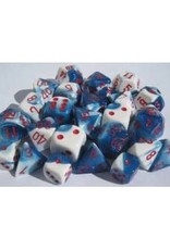Chessex GEMINI 7-DIE ASTRAL-BLUE/RED