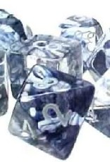 Chessex NEBULA 7-DIE SET BLACK/WHITE