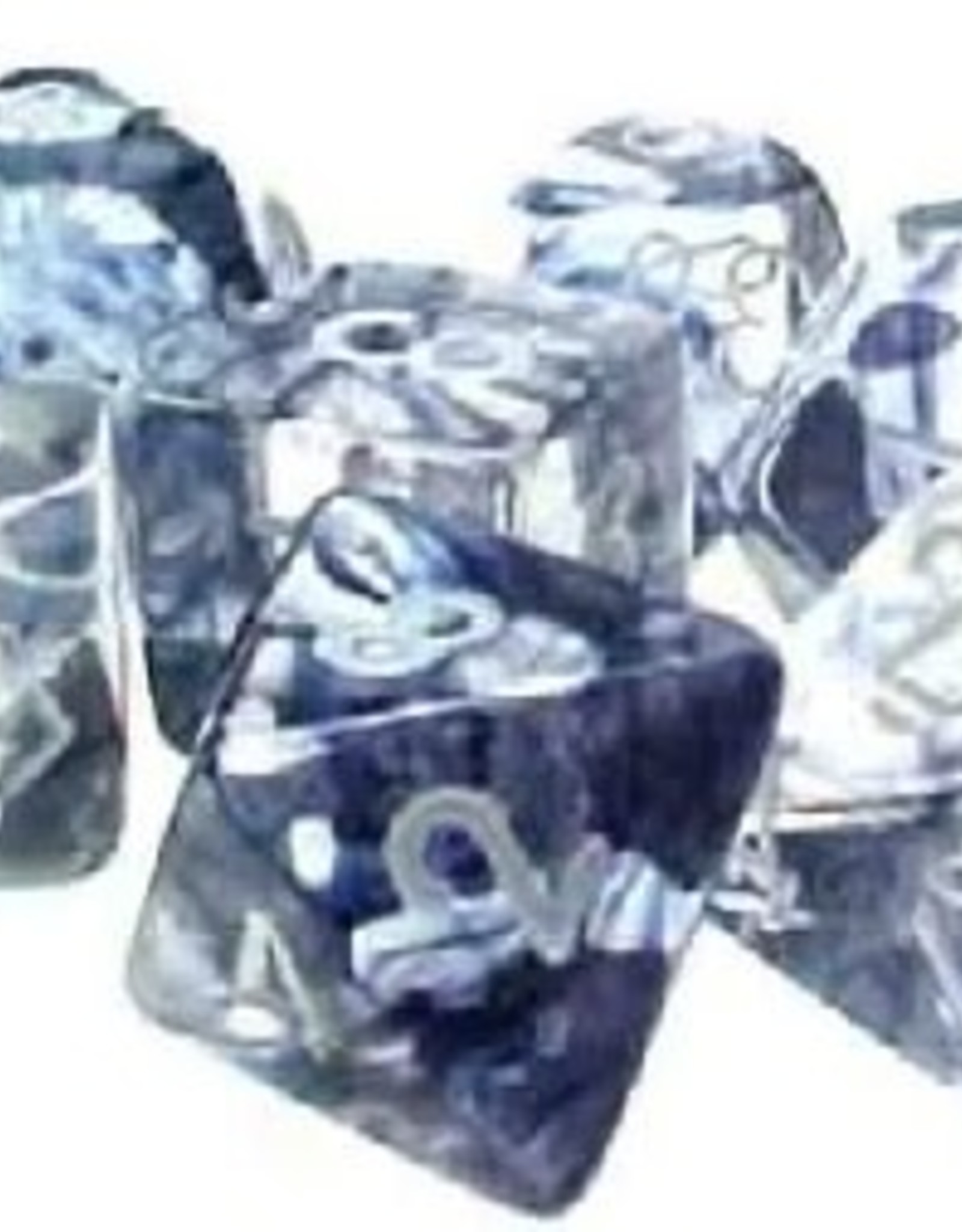 Chessex NEBULA 7-DIE SET BLACK/WHITE