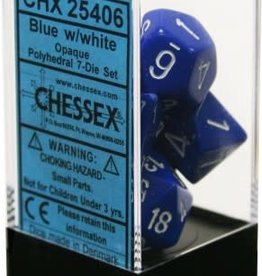 Chessex Chessex Opaque Dice (7) Blue/White