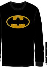 BATMAN - S Logo High Density Outline Men's Black LS Tee