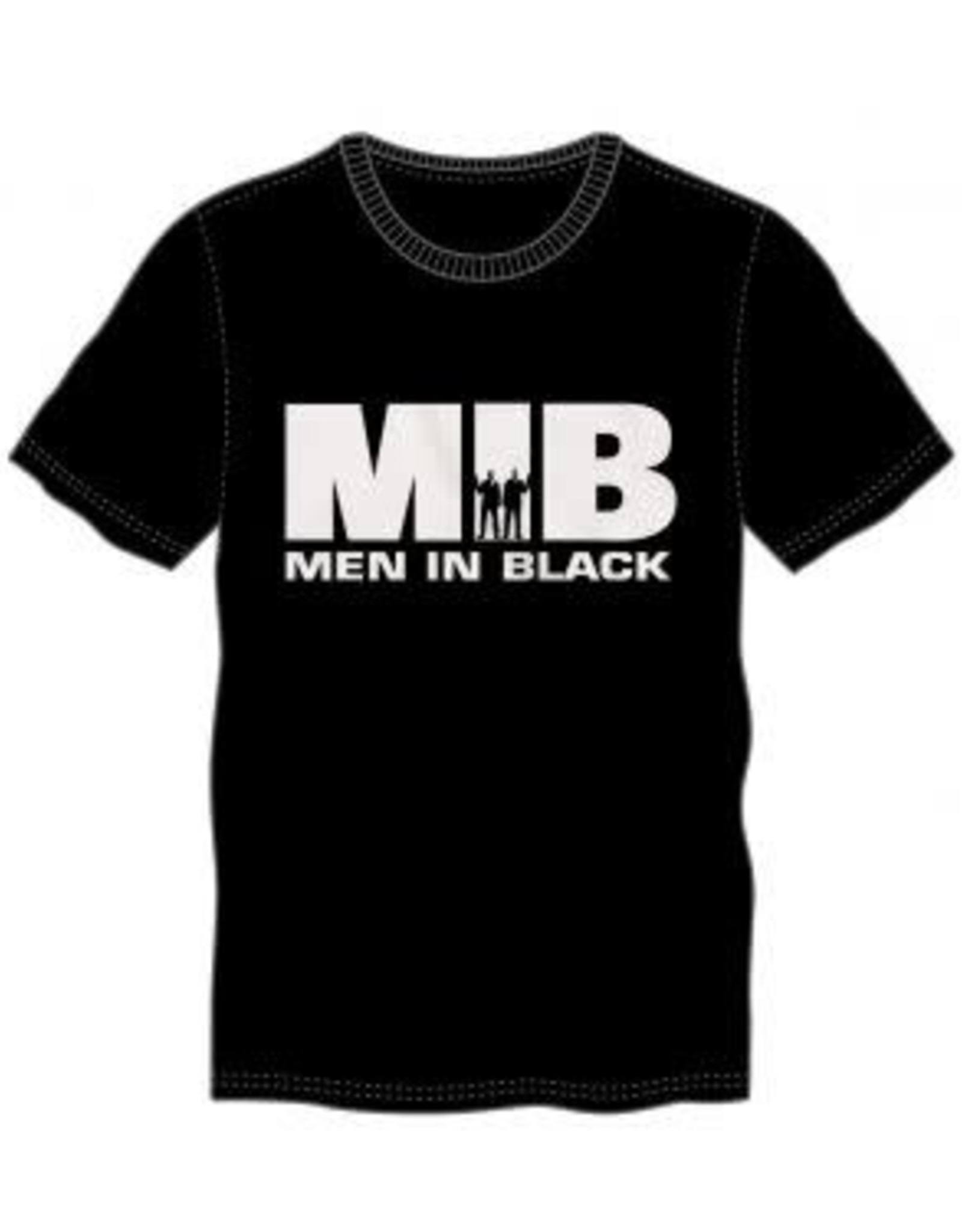 MEN IN BLACK - S Logo Men's Black Crew Neck Tee