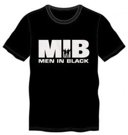 MEN IN BLACK - S Logo Men's Black Crew Neck Tee