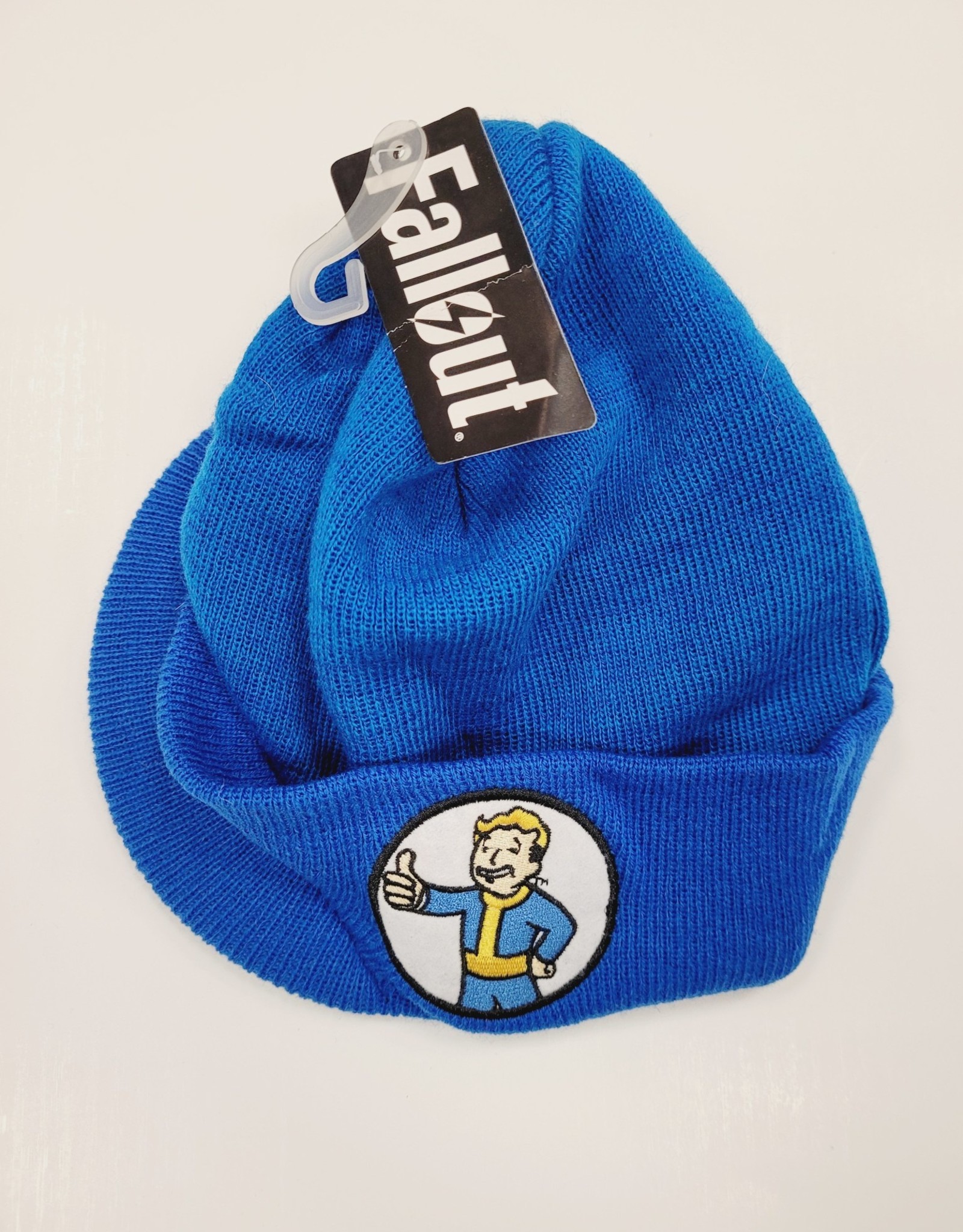 FALLOUT - Cut Fabric Embroidered Patch Woven Label Blue