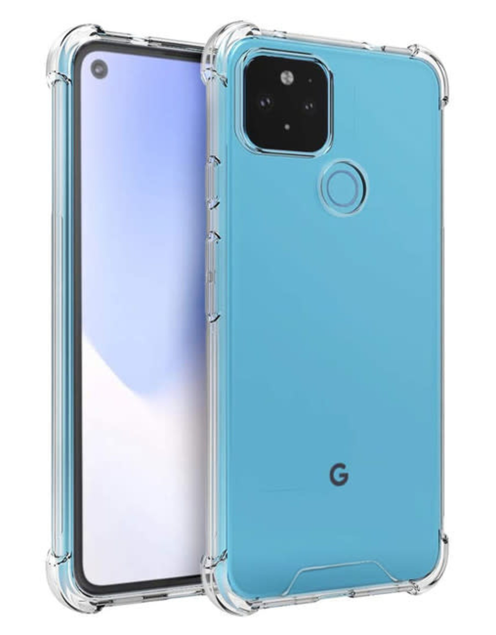 Blu Element - DropZone Rugged Case Clear for Google Pixel 4a 5G
