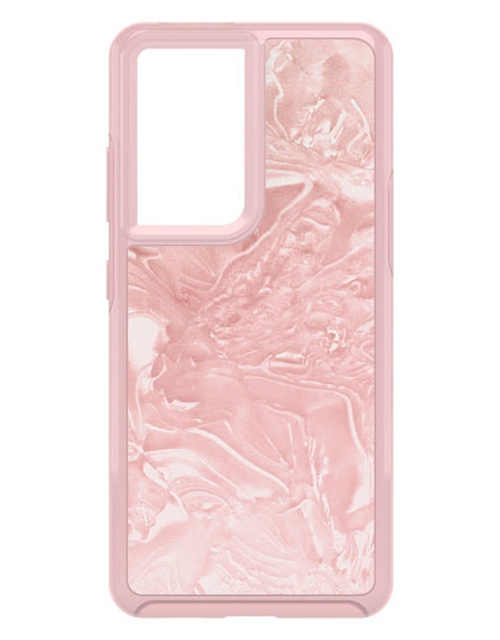 Otterbox Otterbox - Symmetry Clear Protective Case Pink Interference/Shell-Shocked for Samsung Galaxy S21 Ultra