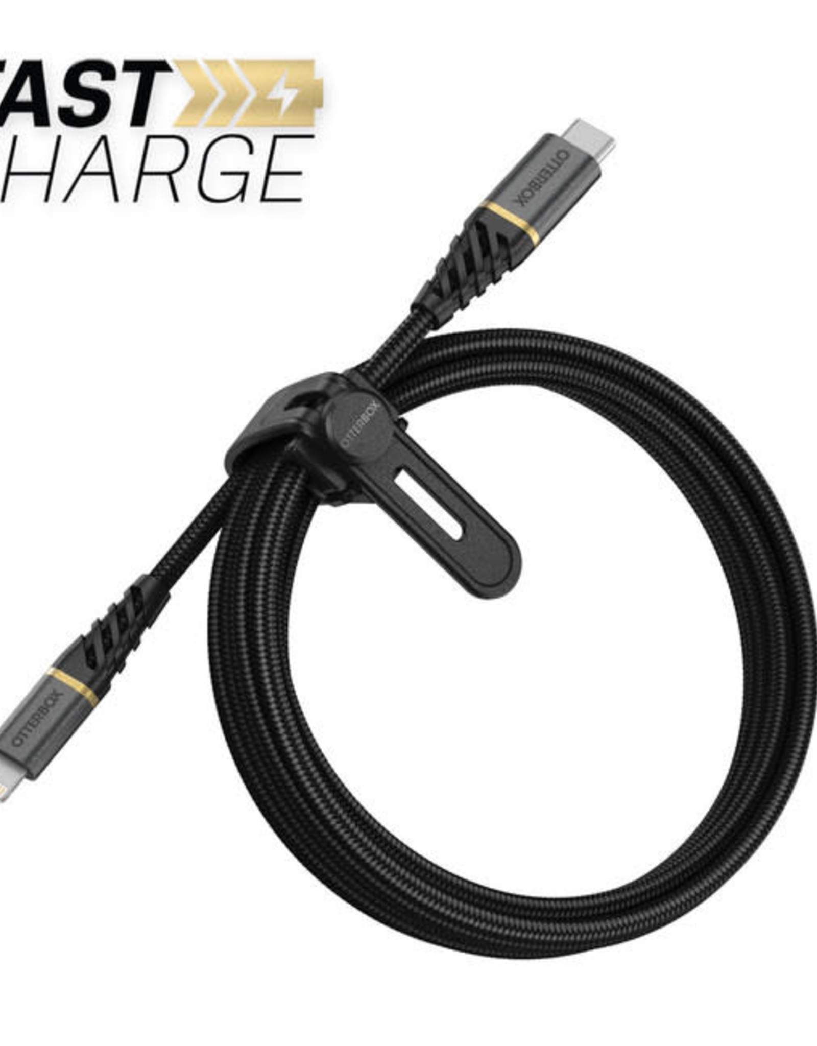Otterbox Charge/Sync Lightning to USB-C Premium Cable 6ft Black