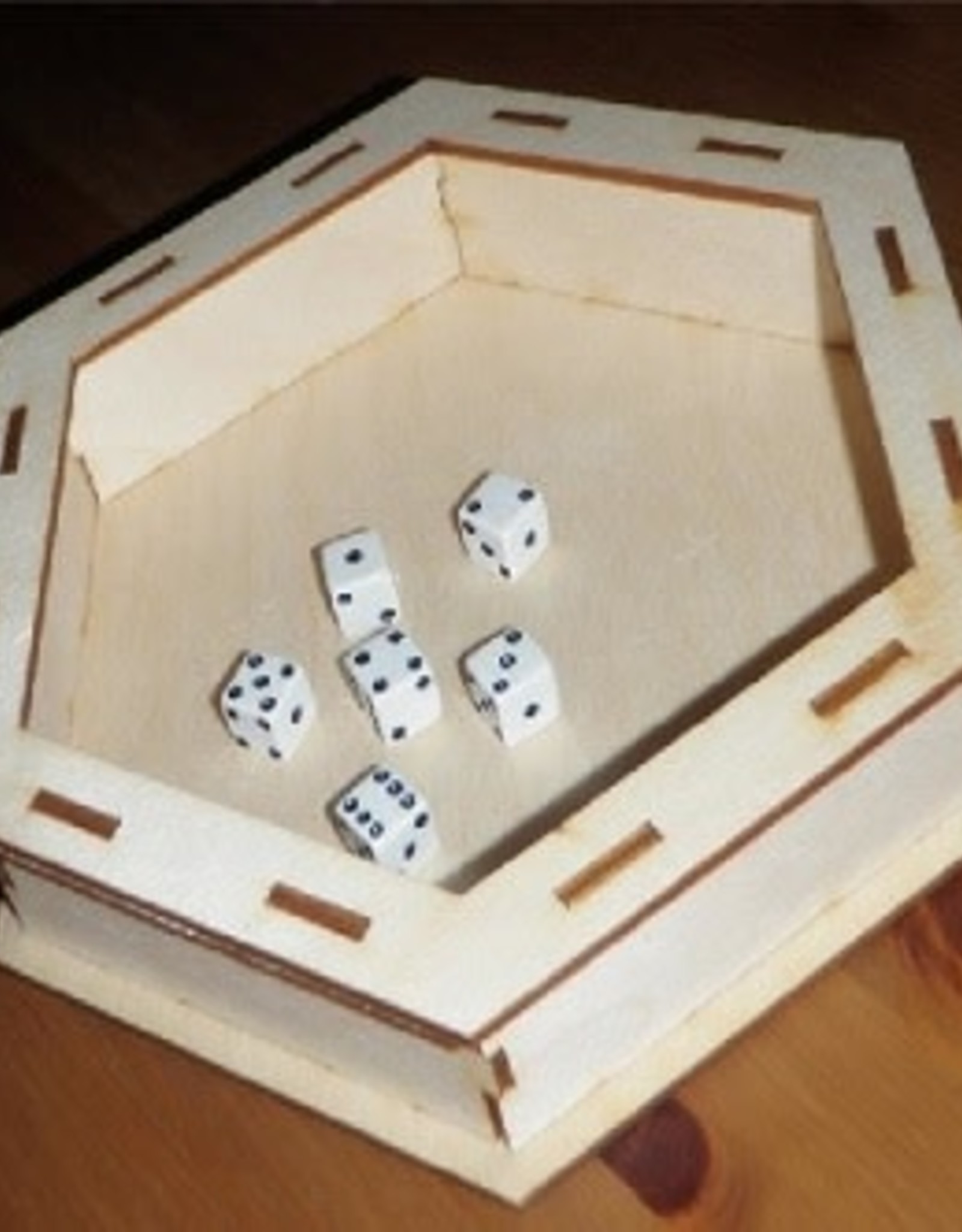 SALE - HEX DICE TRAY (WOODEN)