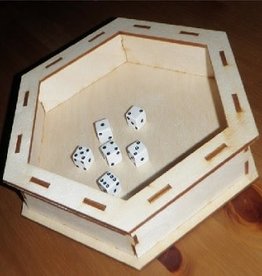 HEX DICE TRAY (WOODEN)
