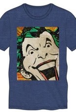 DC COMICS - S JOKER - Joker Vintage Comic Face Men's Navy Tee