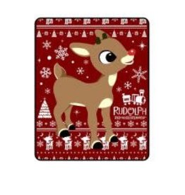 RUDOLPH -Ugly Sweater Digital Throw