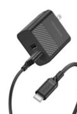 Otterbox Otterbox - Dual USB 12W Premium Wall Charger with USB-C Cable 4ft Black