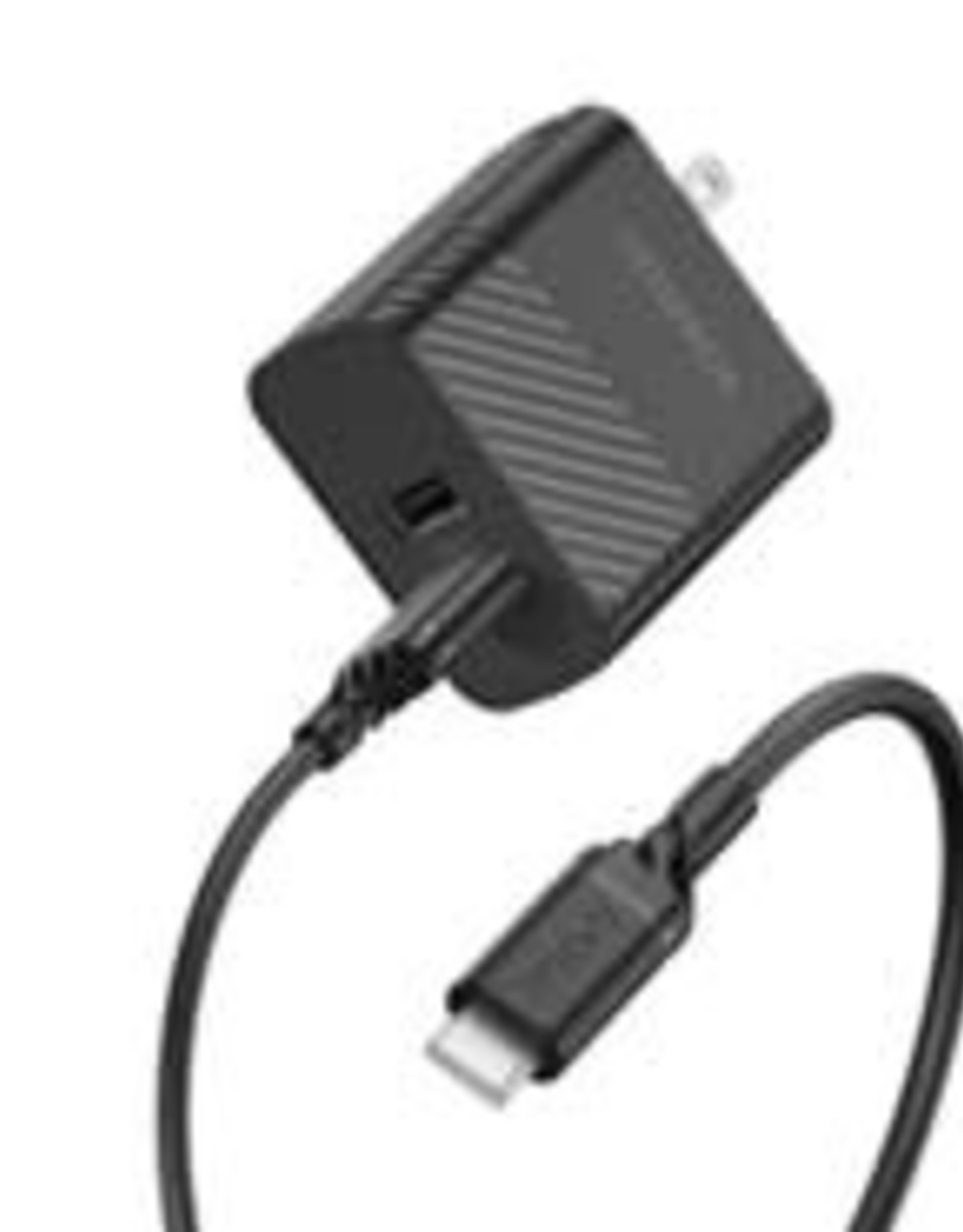 Otterbox Otterbox - Dual USB 12W Premium Wall Charger with USB-C Cable 4ft Black