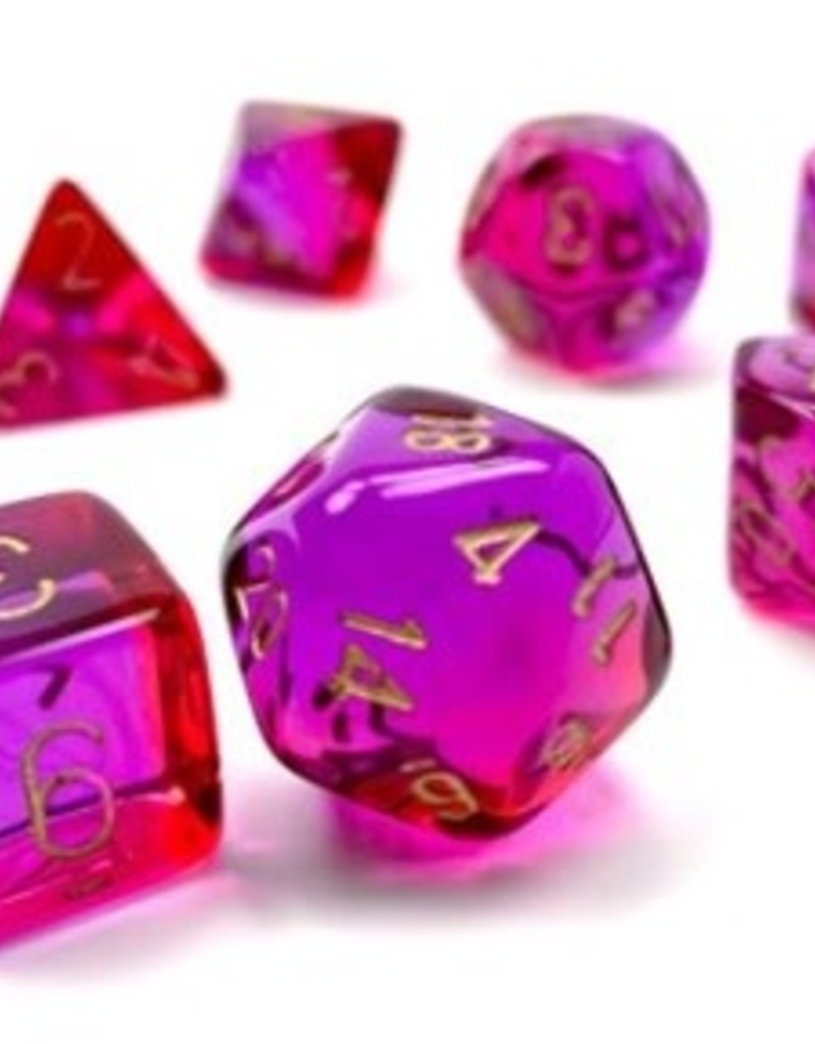GEMINI POLY TRANSLUCENT RED-VIOLET/GOLD 7-DIE SET