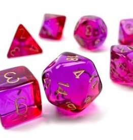 GEMINI POLY TRANSLUCENT RED-VIOLET/GOLD 7-DIE SET