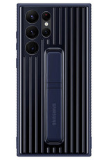 Samsung - Protective Standing Cover Case Navy for Samsung Galaxy S22 Ultra
