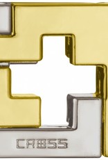Cross Puzzle - Hanayama Cast Metal Puzzle - Difficulty Level 3/6
