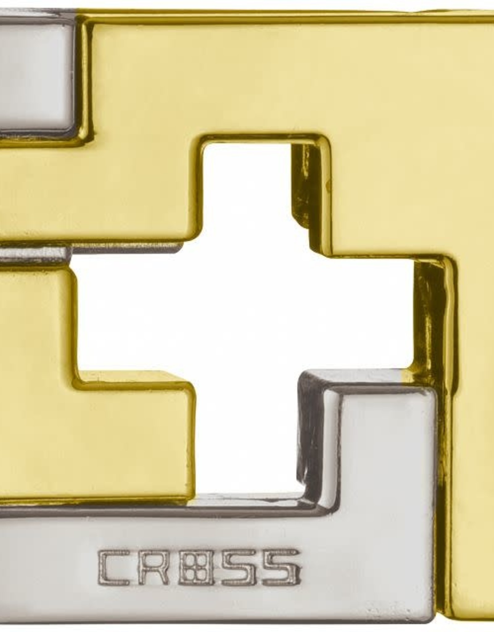 Cross Puzzle - Hanayama Cast Metal Puzzle - Difficulty Level 3/6