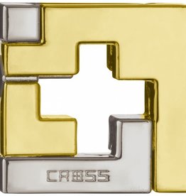 Cross Puzzle - Hanayama Cast Metal Puzzle - Difficulty Level 3/6