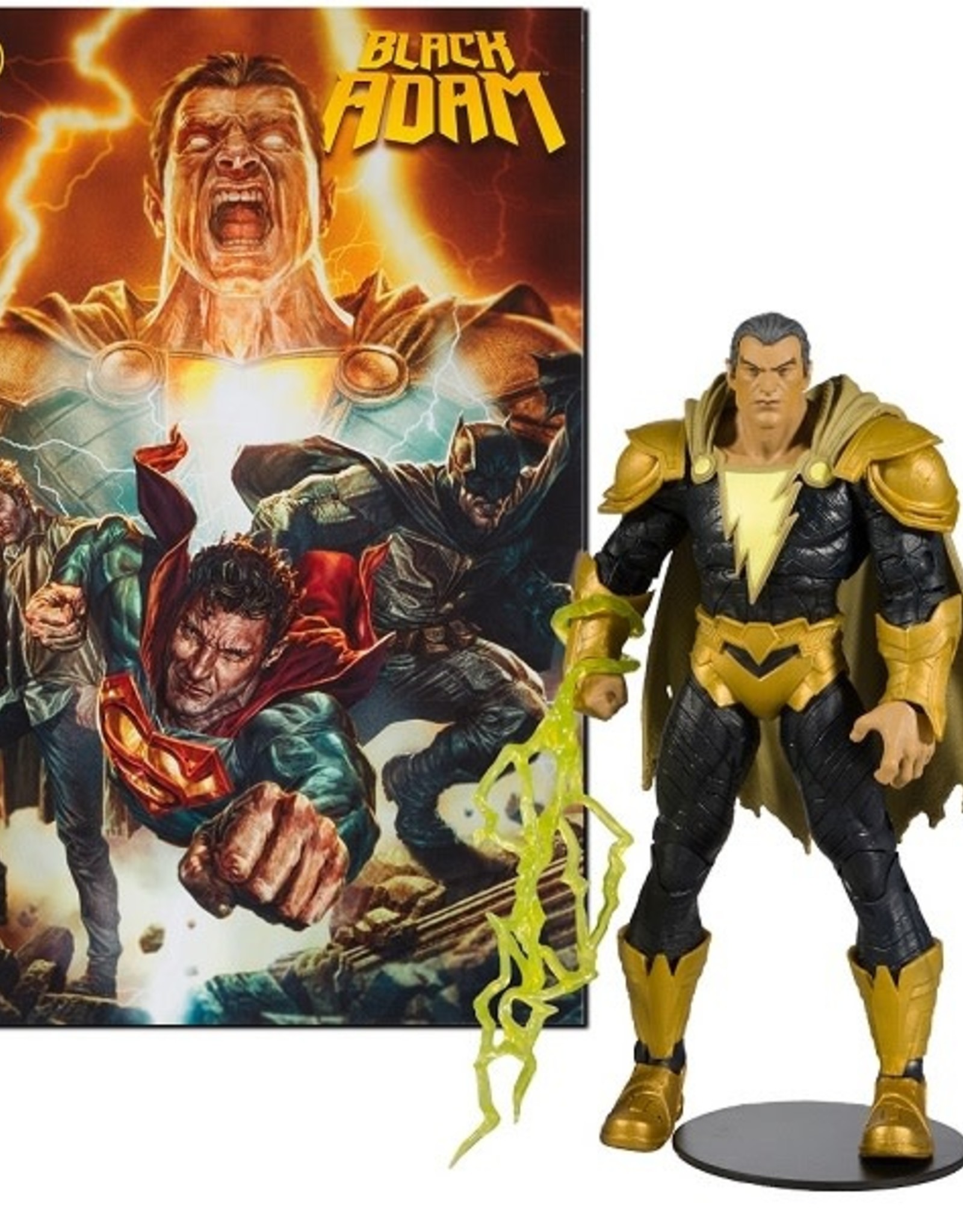 SALE - DC DIRECT COMIC W/ FIG-BLACK ADAM WV1-BLACK ADAM