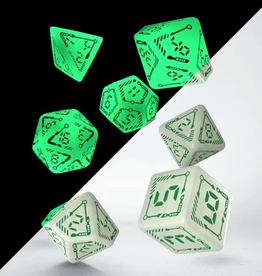 SALE - DIGITAL DICE SET: RADIANT AND GREEN GLOW/DARK (6)