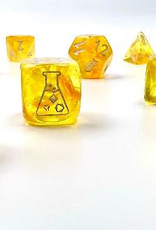 Chessex BOREALIS 7-DIE SET CANARY/WHITE LUMINARY