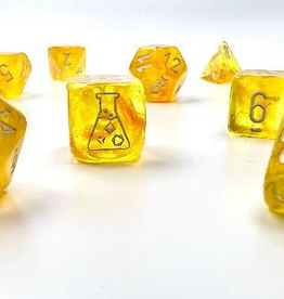 Chessex BOREALIS 7-DIE SET CANARY/WHITE LUMINARY