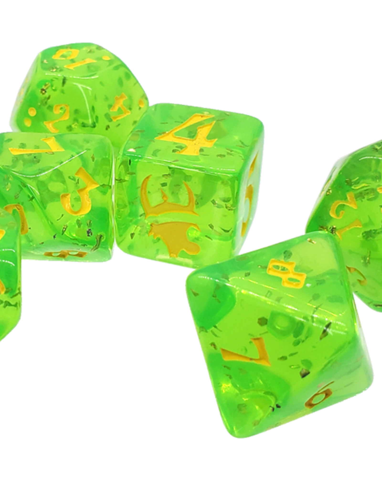 MUNCHKIN DICE SET - GREEN/YELLOW