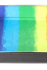 FOLD UP DICE VELVET TRAY W/ PU LEATHER  WATERCOLOR