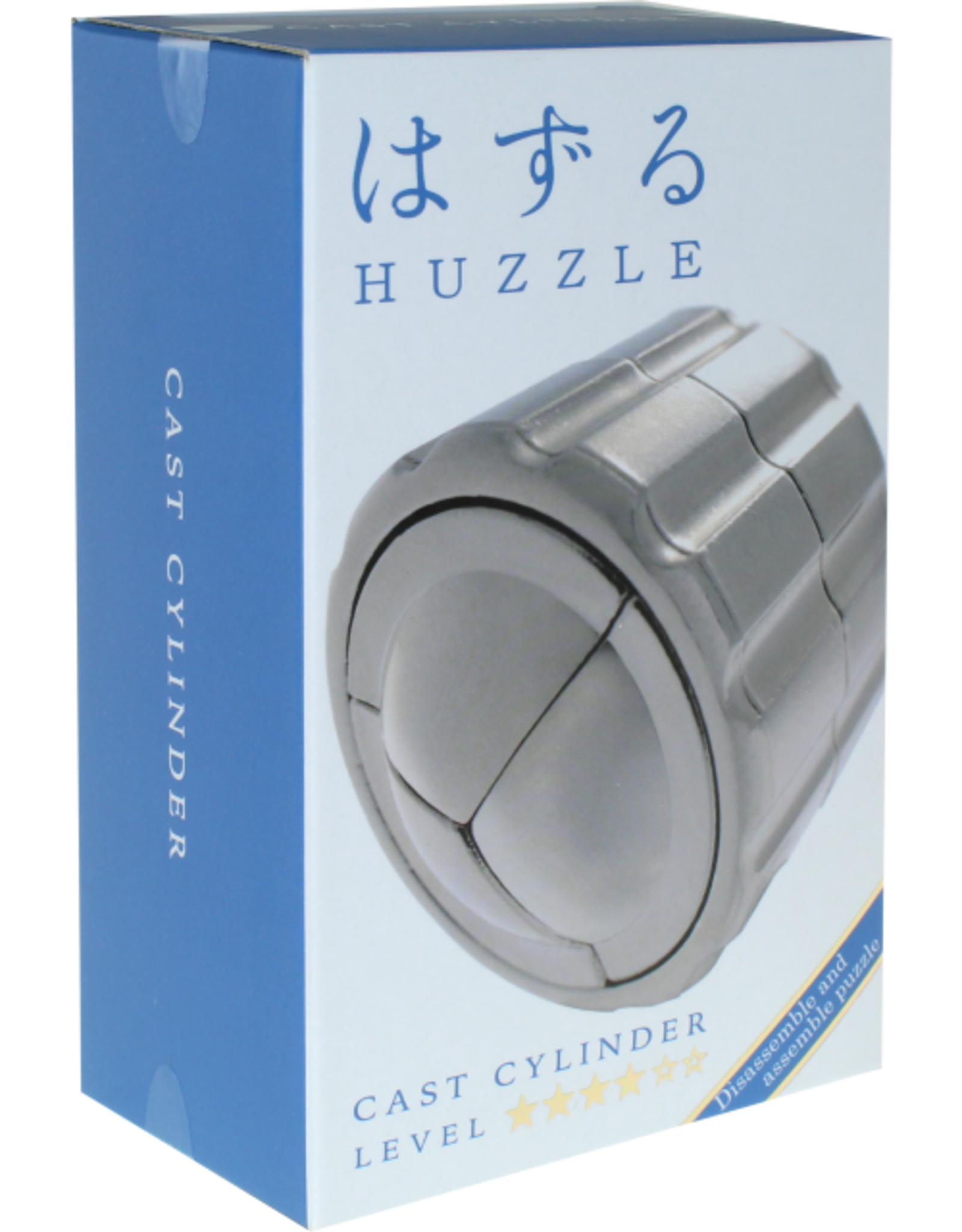 Cylinder Puzzle - Hanayama Cast Metal Puzzle - Difficulty Level 4/6