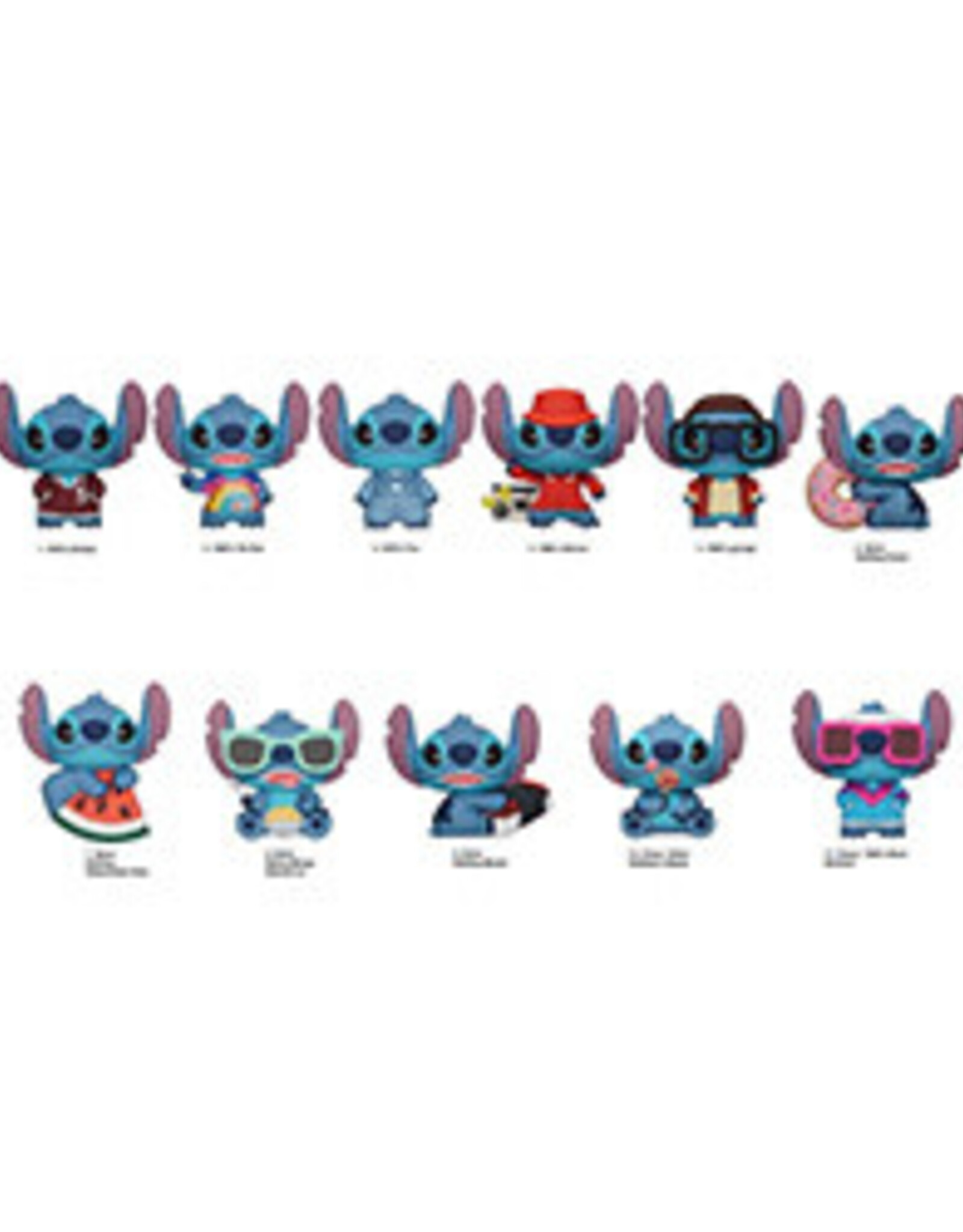 3D FOAM BAG CLIP DISNEY STITCH/ SAILOR MOON