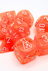 TRANSLUCENT 7-DIE SET NEON ORANGE/WHITE