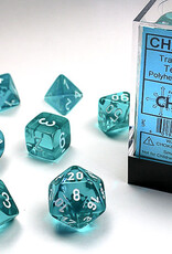 Chessex Chessex Translucent Dice (7) Teal/White