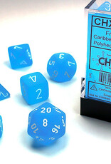 Chessex Chessex Frosted Dice (7) Carribean Blue/White