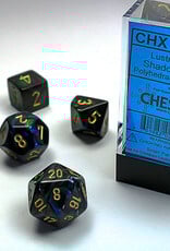 Chessex Chessex Lustrous Dice (7) Shadow/Gold