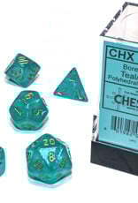 Chessex BOREALIS 7-DIE SET TEAL/GOLD LUMINARY