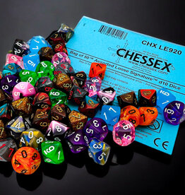 BAG OF 50 MINI POLYHEDRAL ASSORTED D10 3RD EDITION