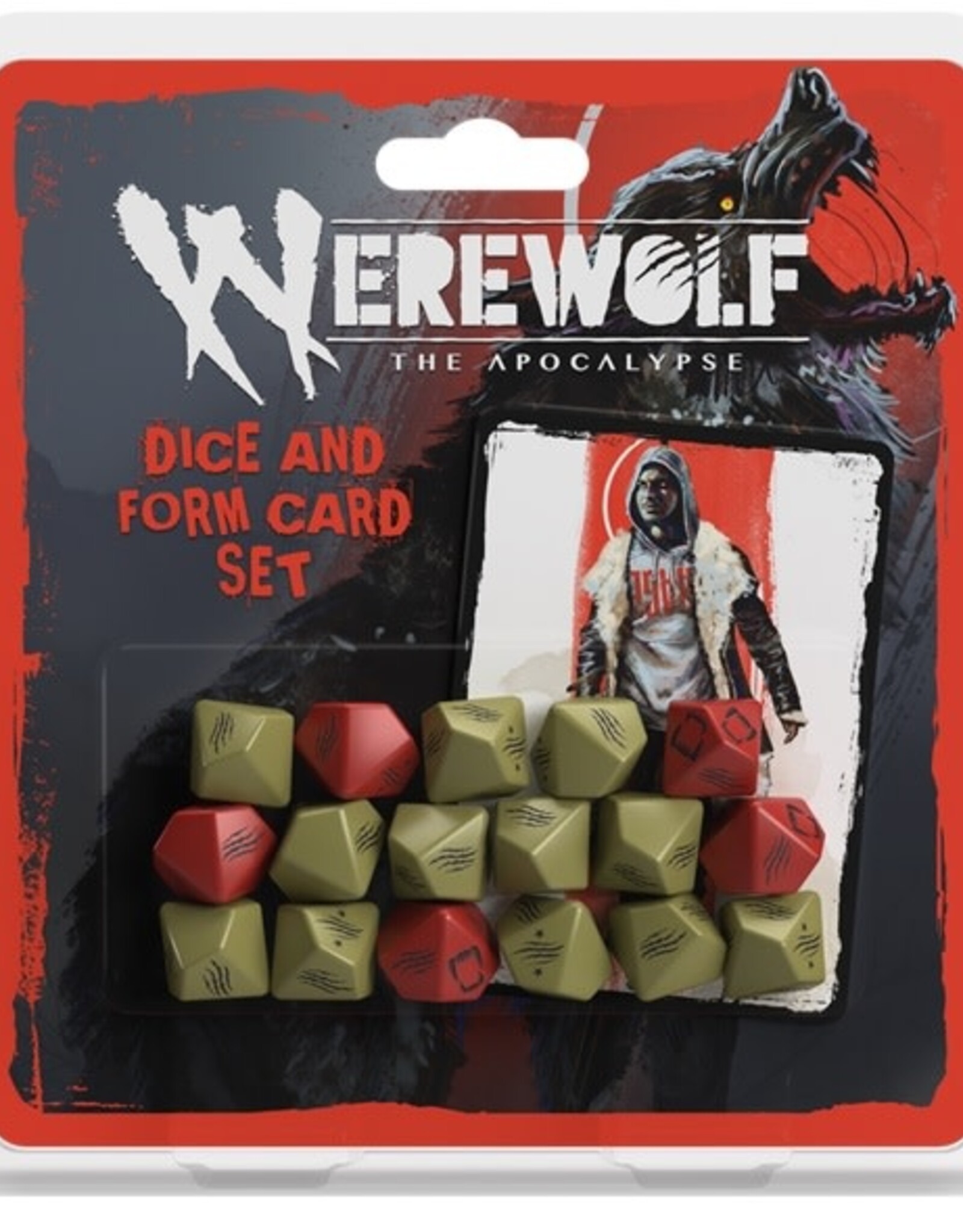 SALE - WEREWOLF: THE APOCALYPSE 5E RPG GAME DICE/FORM CRD