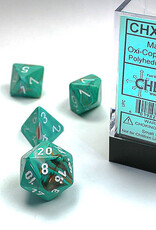 Chessex MARBLE 7-DIE SET OXI-COPPER/WHITE