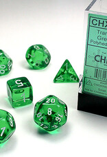 Chessex Chessex Translucent Dice (7) Green/White
