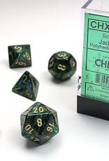 Chessex Chessex Scarab Dice (7) Jade/Gold