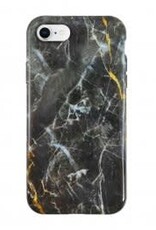 iPhone SE (2022/2020)/8 Uunique Black/Gold Nutrisiti Eco Printed Marble Back Case
