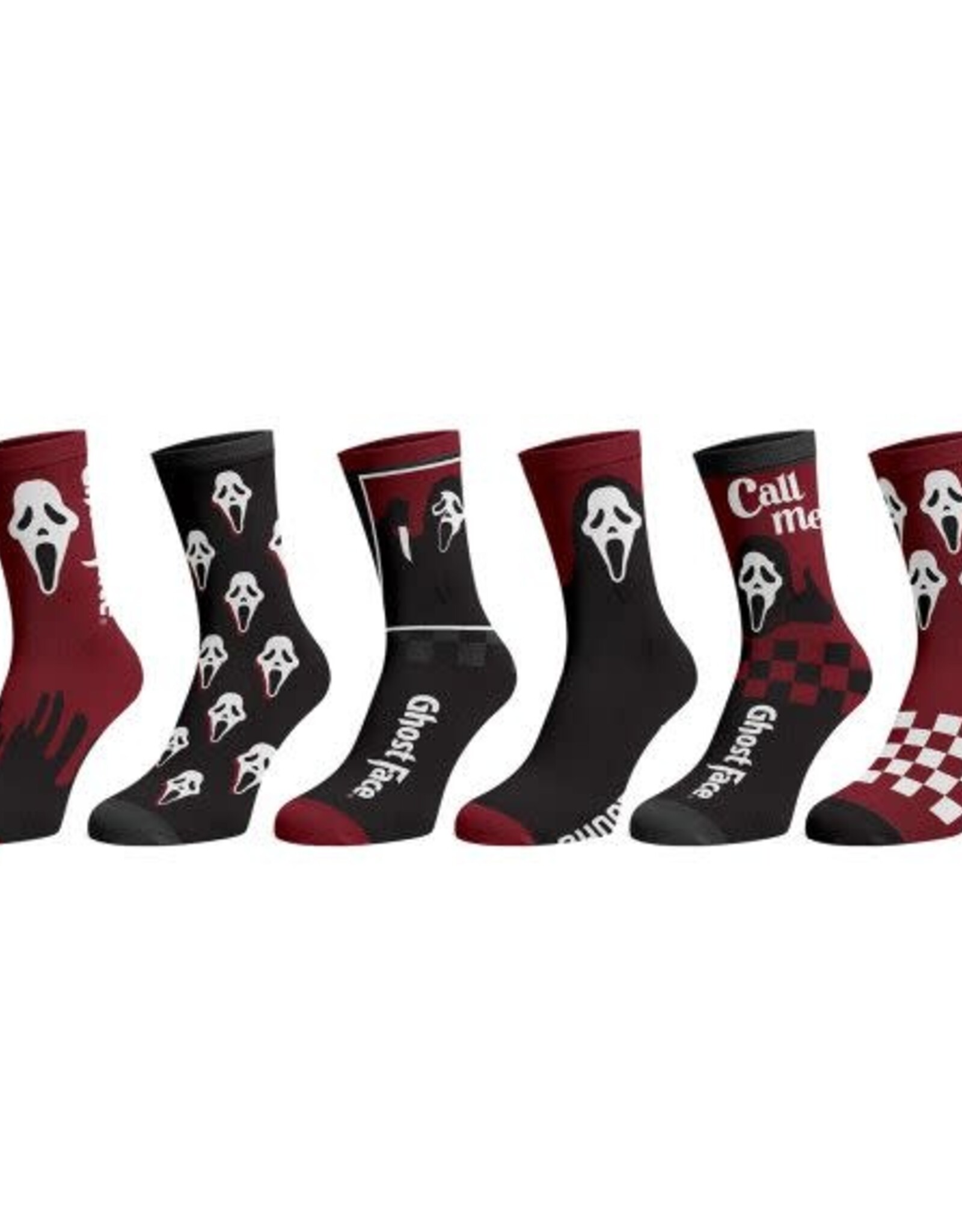 GHOSTFACE - 6 Pack Crew Sock